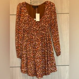 Oak & Trellis Dress Boho Floral Feminine Small NEW